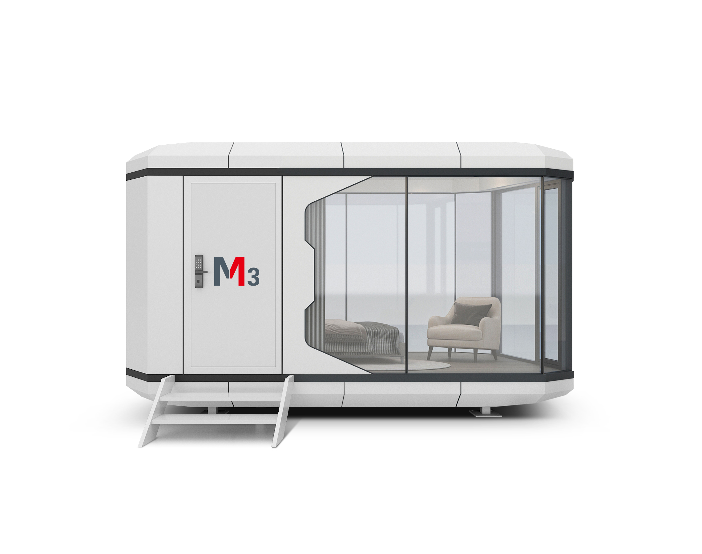 M3 太空舱 18㎡双人智能移动舱 150MM 保温层品牌家电旅居屋