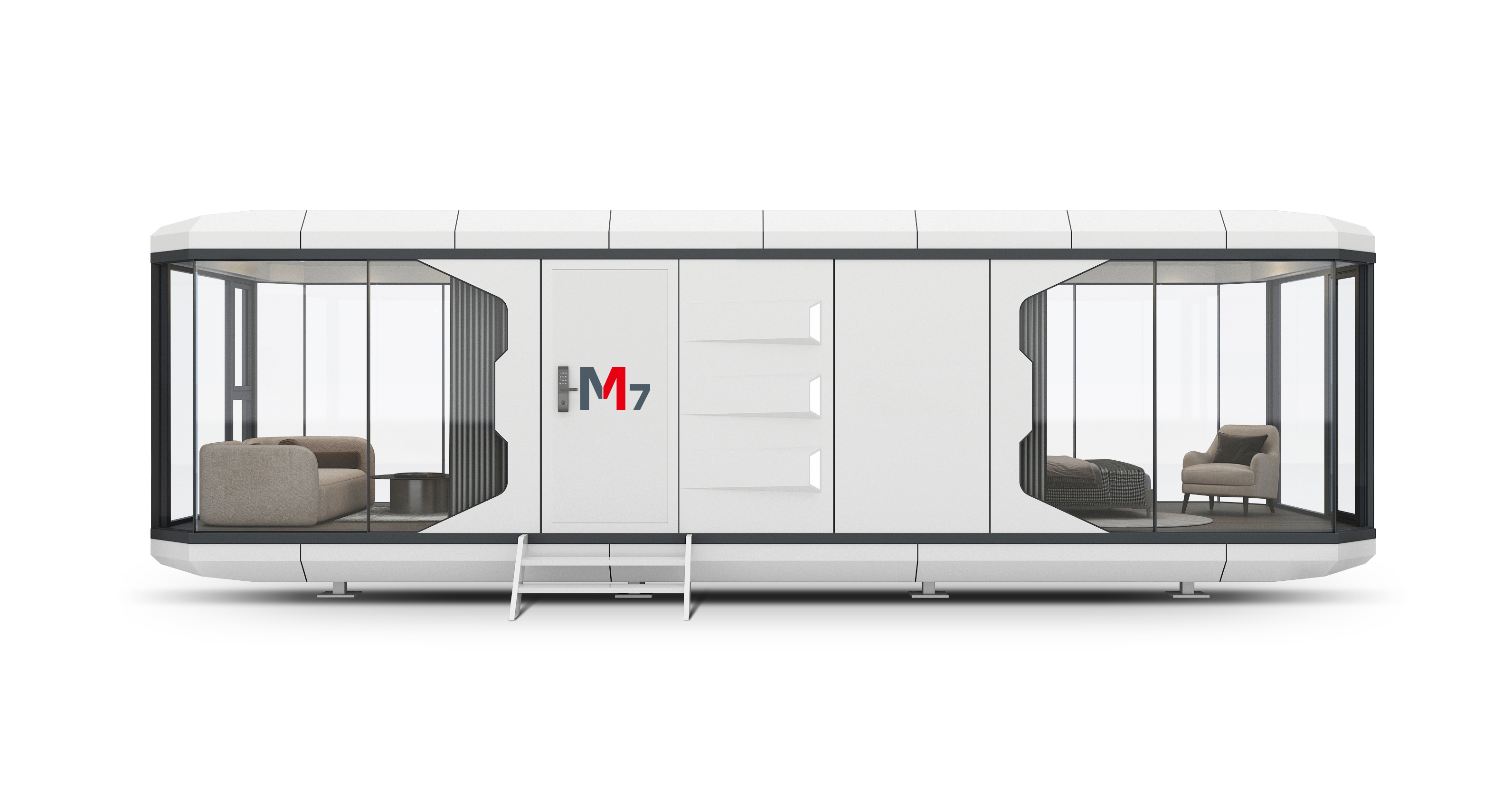 M7 太空舱 36㎡2-4 人智能旅居舱 镀锌钢框架环保精装移动屋